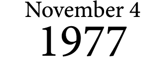 November 4 1977