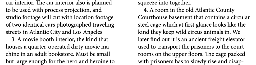 car interior. The car interior also is planned to be used with process projection, and studio footage will cut with l...