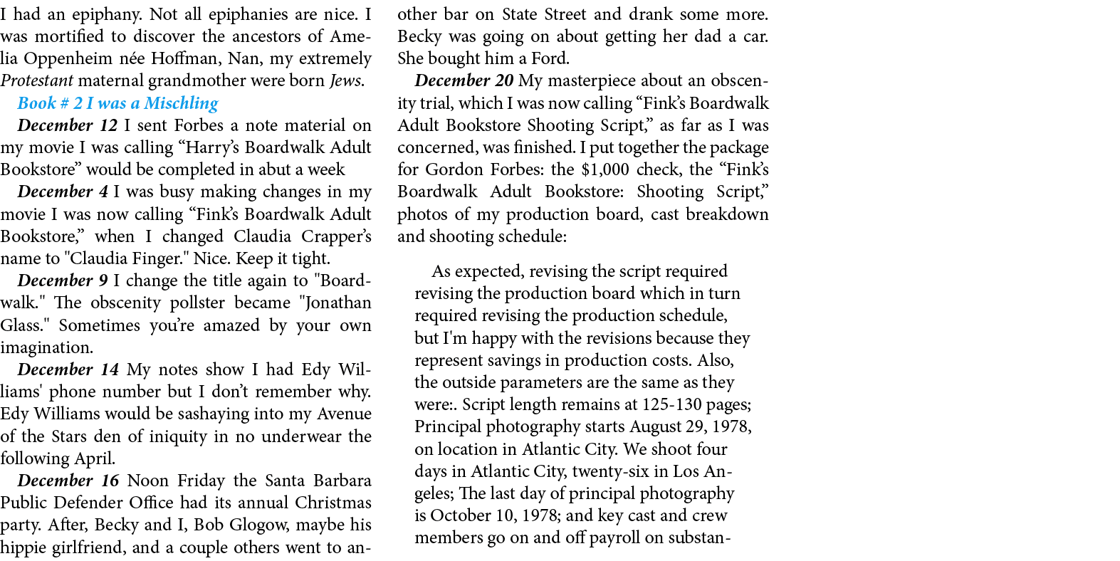 I had an epiphany. Not all ﻿epiphanies are nice. I was mortified to discover the ancestors of Amelia Oppenheim n e Ho...