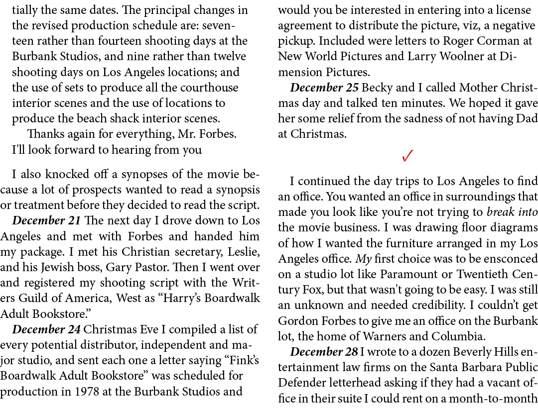 tially the same dates. The principal changes in the revised production schedule are: seventeen rather than fourteen s...