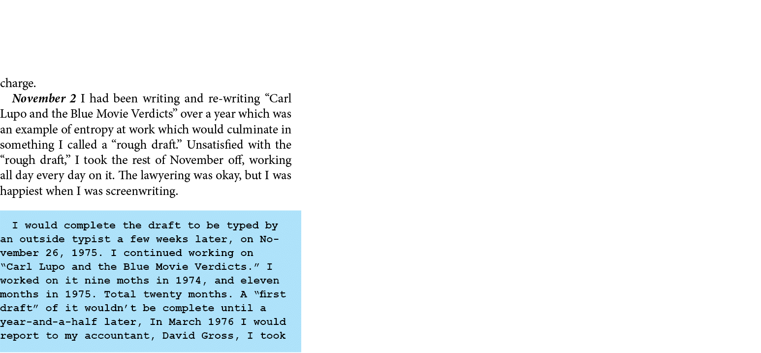 charge. November 2 ￼I had been writing and re writing ﻿“﻿﻿﻿Carl Lupo and the Blue Movie Verdicts” over a year which w...