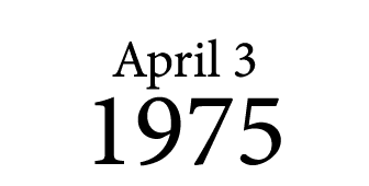 April 3 1975
