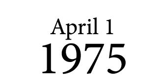 April 1 1975