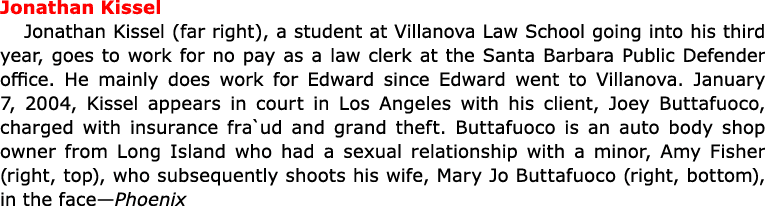 Jonathan Kissel ﻿Jonathan Kissel (far right), a student at ﻿Villanova Law School going into his third year, goes to ...