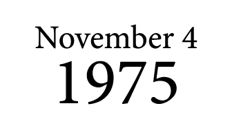 November 4 1975