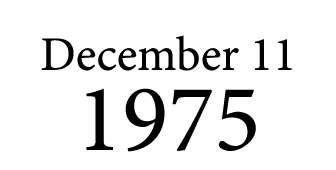 December 11 1975