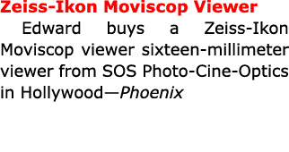 Zeiss Ikon Moviscop Viewer Edward buys a Zeiss Ikon Moviscop viewer sixteen millimeter viewer from ﻿SOS Photo Cine Op...