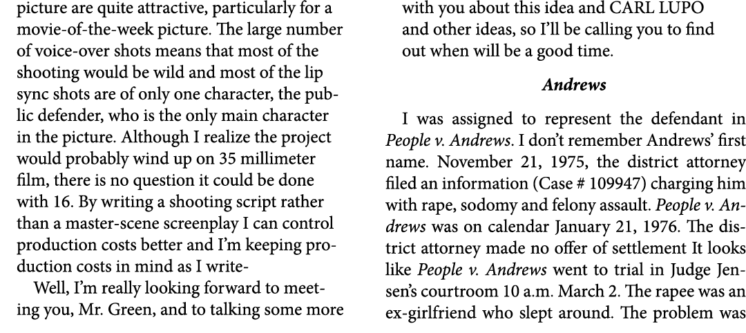 picture are quite attractive, particularly for a movie of the week picture. The large number of voice over shots mean...