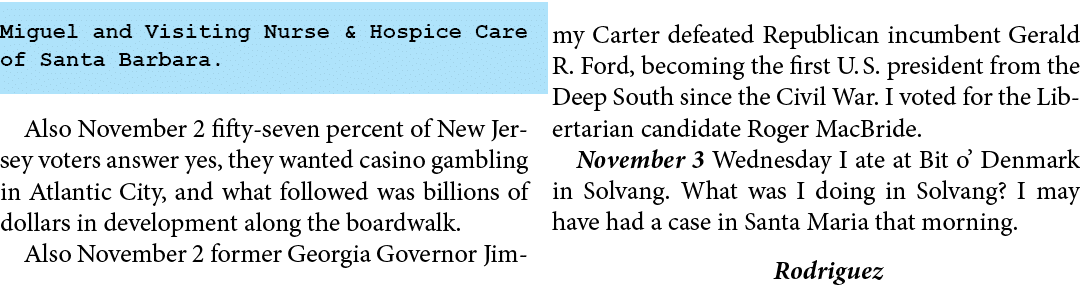 Miguel and Visiting Nurse & Hospice Care of Santa Barbara. Also November 2 fifty seven percent of New Jersey voters a...