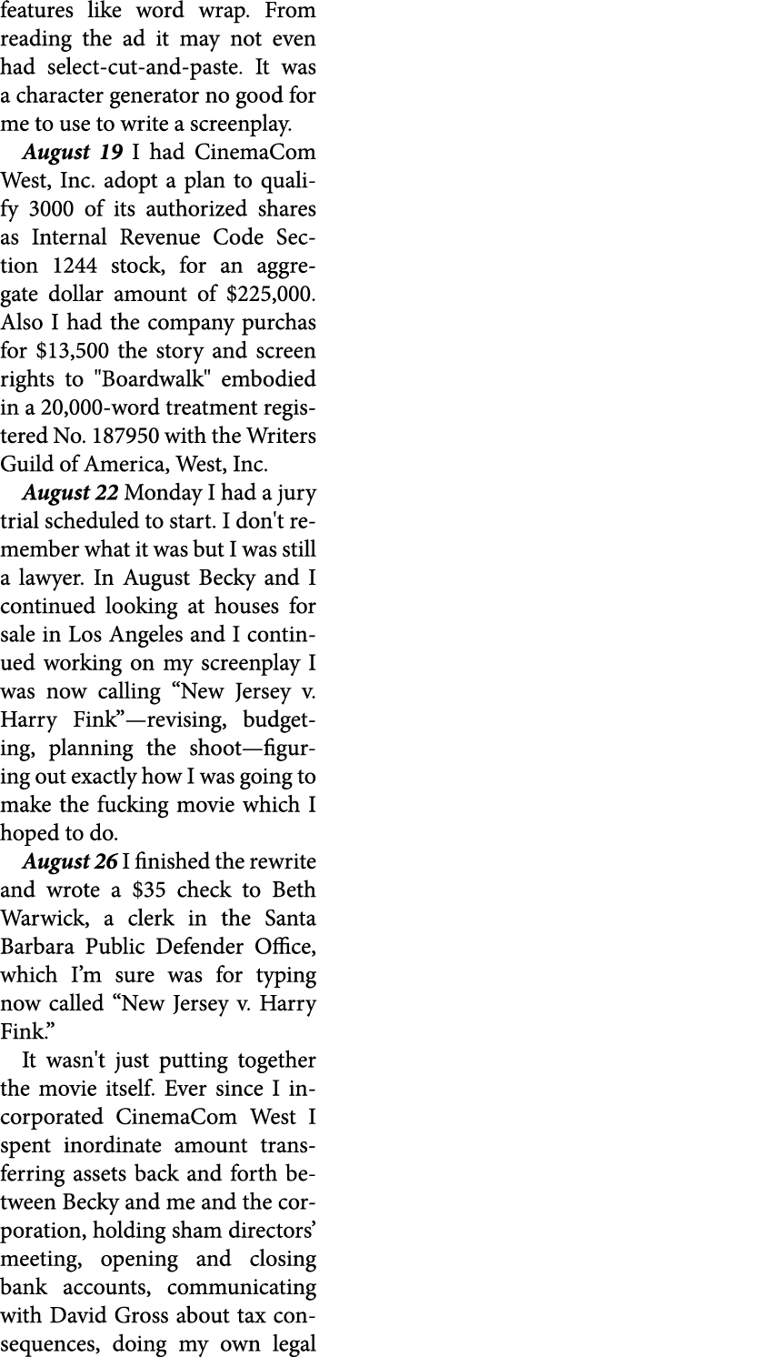 features like ﻿word wrap. From reading the ad it may not even had select cut and paste. It was a ﻿character generator...