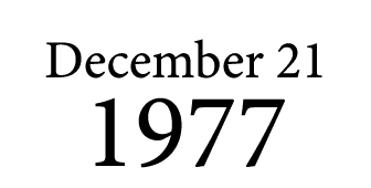 December 21 1977