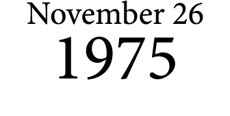 November 26 1975