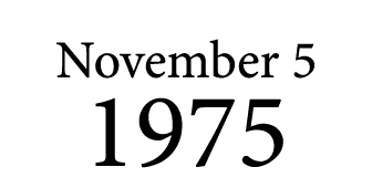 November 5 1975
