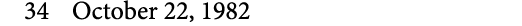 34 October 22, 1982