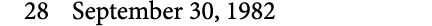 28 September 30, 1982