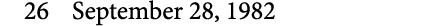 26 September 28, 1982