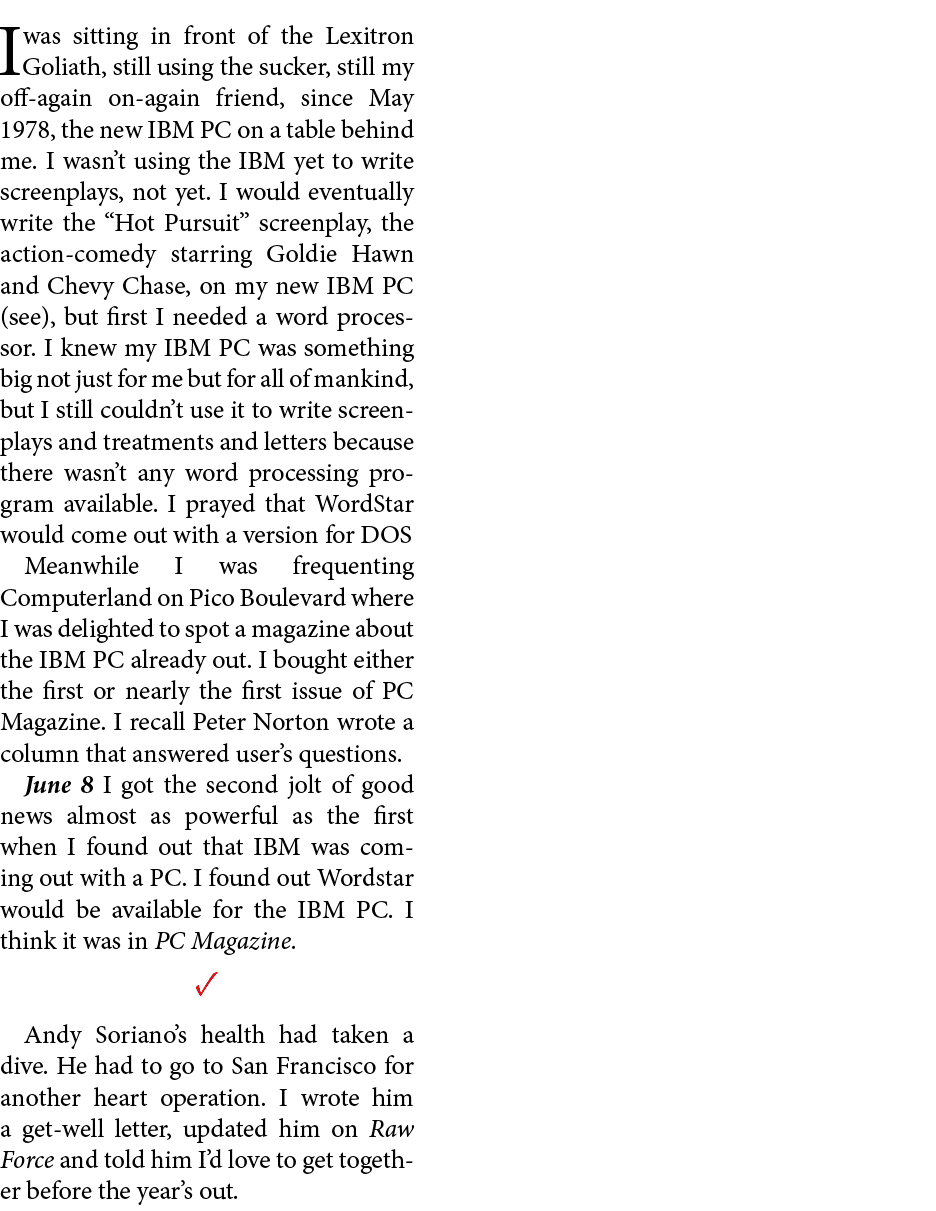 I was sitting in front of the ﻿Lexitron Goliath, still using the sucker, still my off again on again friend, since Ma...