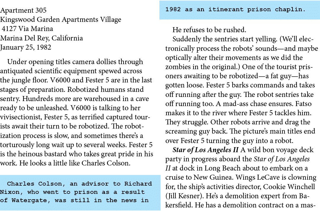 Apartment 305 ﻿Kingswood Garden Apartments Village 4127 Via Marina ﻿Marina Del Rey, California January 25, 1982 Under...
