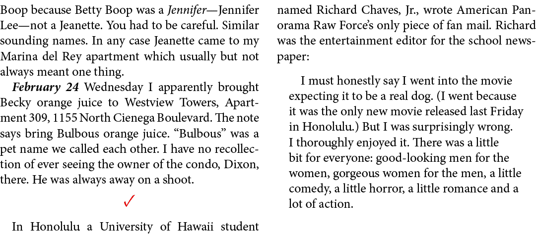 Boop because Betty Boop was a Jennifer—Jennifer Lee—not a Jeanette. You had to be careful. Similar sounding names. In...