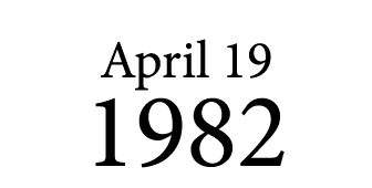 April 19 1982