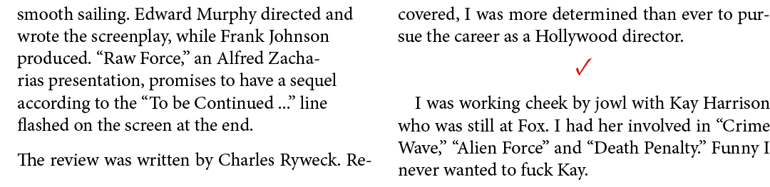 smooth sailing. Edward Murphy directed and wrote the screenplay, while Frank Johnson produced. “﻿Raw Force,” an Alfre...