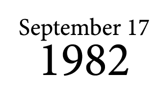 September 17 1982