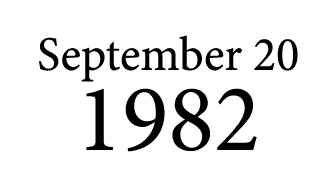 September 20 1982