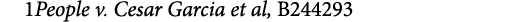 1People v. Cesar Garcia et al, B244293