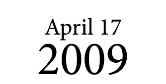 April 17 2009