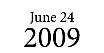 June 24 2009