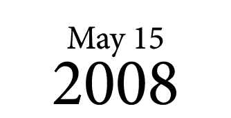 May 15 2008