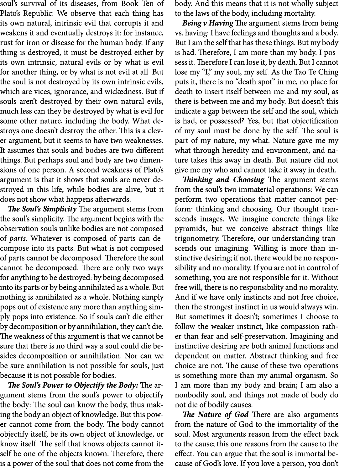 soul’s survival of its diseases, from Book Ten of Plato’s Republic: We observe that each thing has its own natural, i...