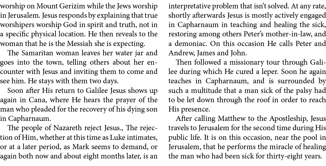 worship on Mount Gerizim while the Jews worship in Jerusalem. Jesus responds by explaining that true worshipers worsh...