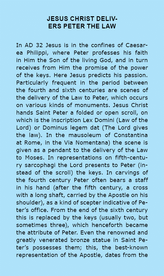 ﻿Jesus Christ delivers peter the law In AD 32 ﻿Jesus is in the confines of ﻿Caesarea Philippi, where ﻿Peter professe...
