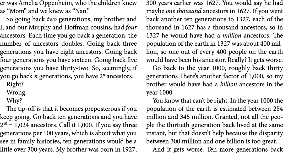 er was ﻿Amelia Oppenheim, who the children knew as “Mom” and we knew as “Nan.” So going back two generations, my brot...