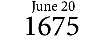  June 20 1675