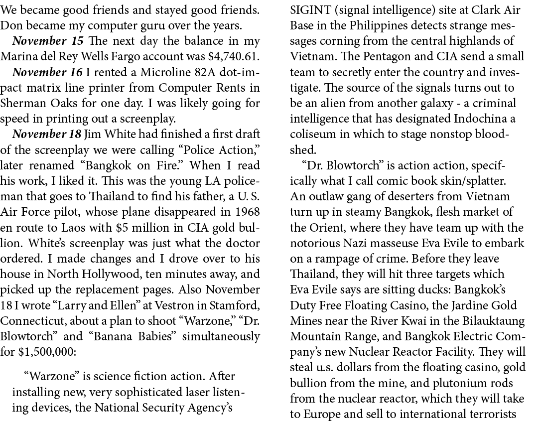 We became good friends and stayed good friends. Don became my computer guru over the years. November 15 The next day ...