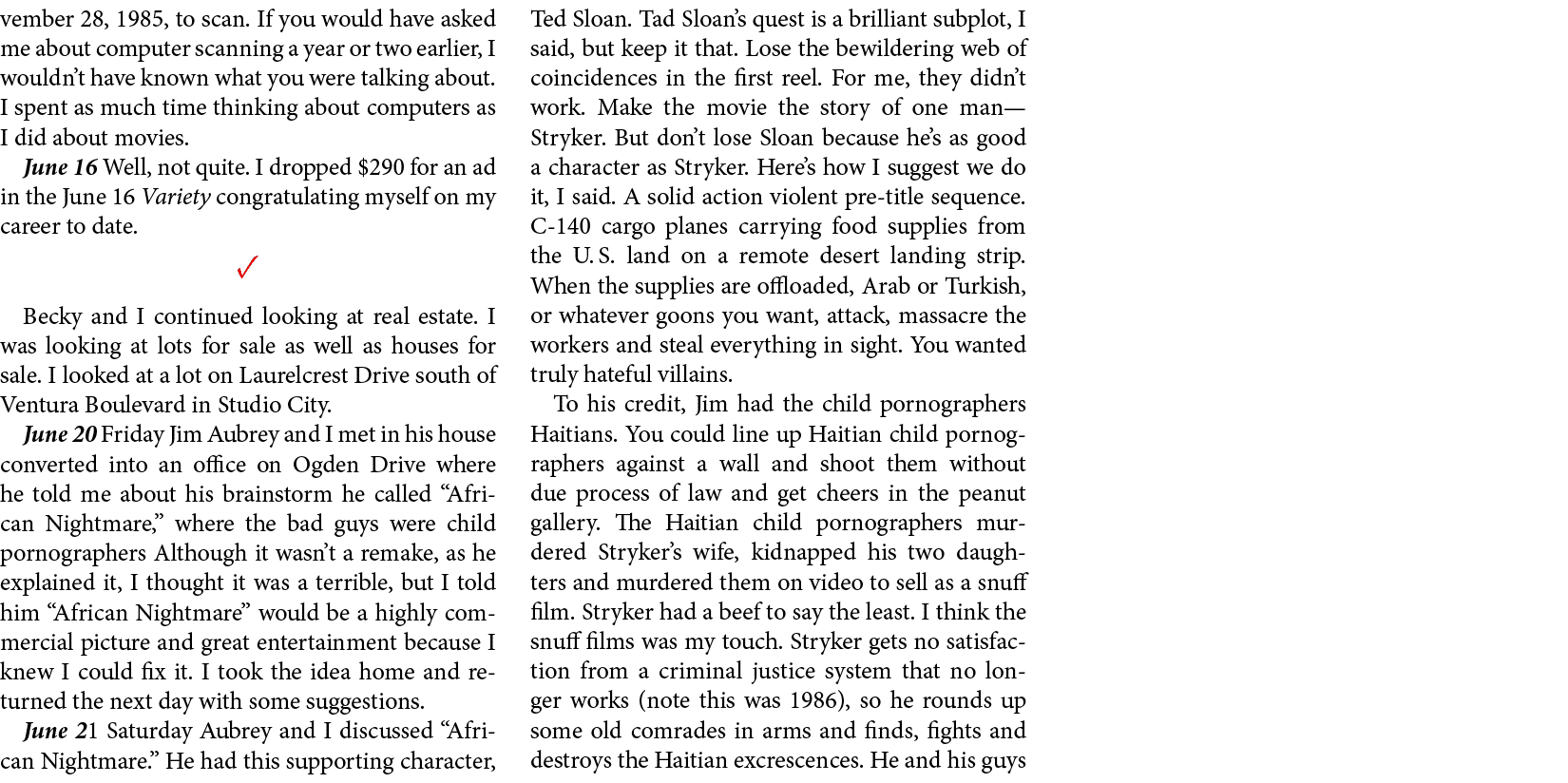 vember 28, 1985, to scan. If you would have asked me about computer scanning a year or two earlier, I wouldn’t have k...