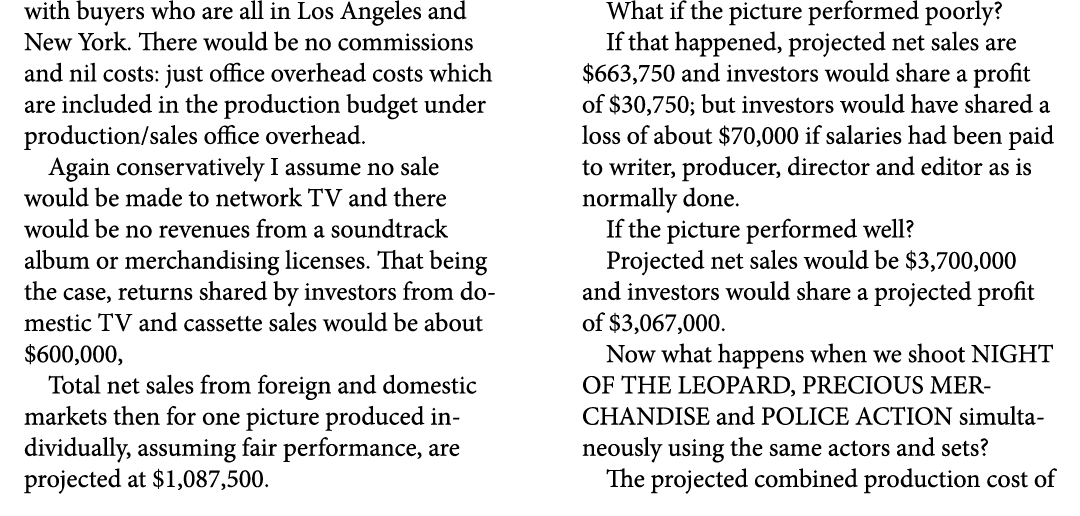 with buyers who are all in Los Angeles and New York. There would be no commissions and nil costs: just office overhea...