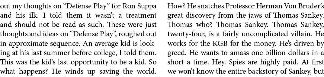 out my thoughts on “﻿Defense Play” for ﻿Ron Suppa and his ilk. I told them it wasn’t a treatment and should not be re...