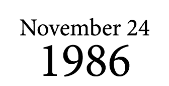 November 24 1986