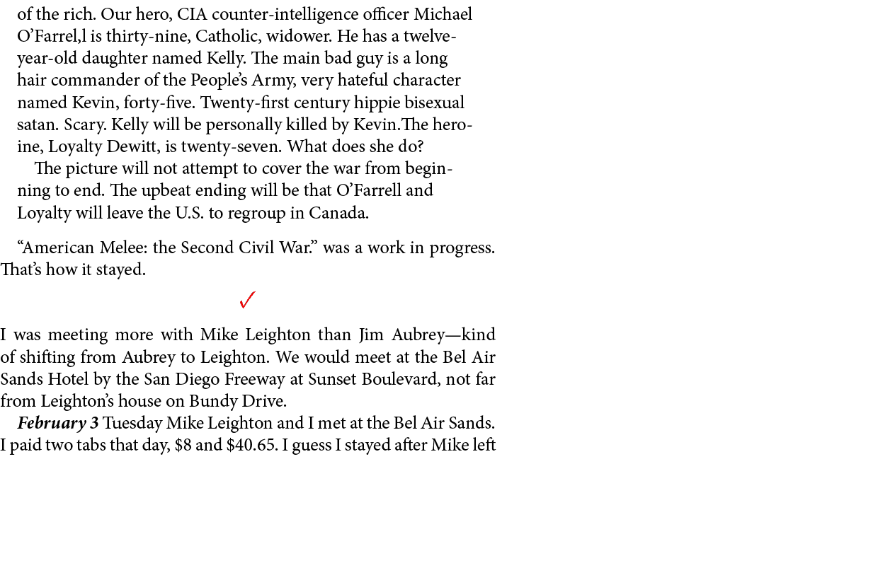 of the rich. Our hero, CIA counter intelligence officer Michael O’Farrel,l is thirty nine, Catholic, widower. He has ...