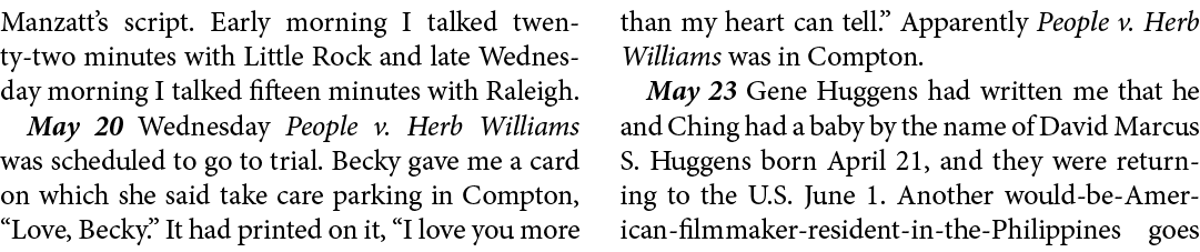 Manzatt’s script. Early morning I talked twenty two minutes with Little Rock and late Wednesday morning I talked fift...