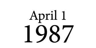 April 1 1987