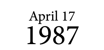 April 17 1987