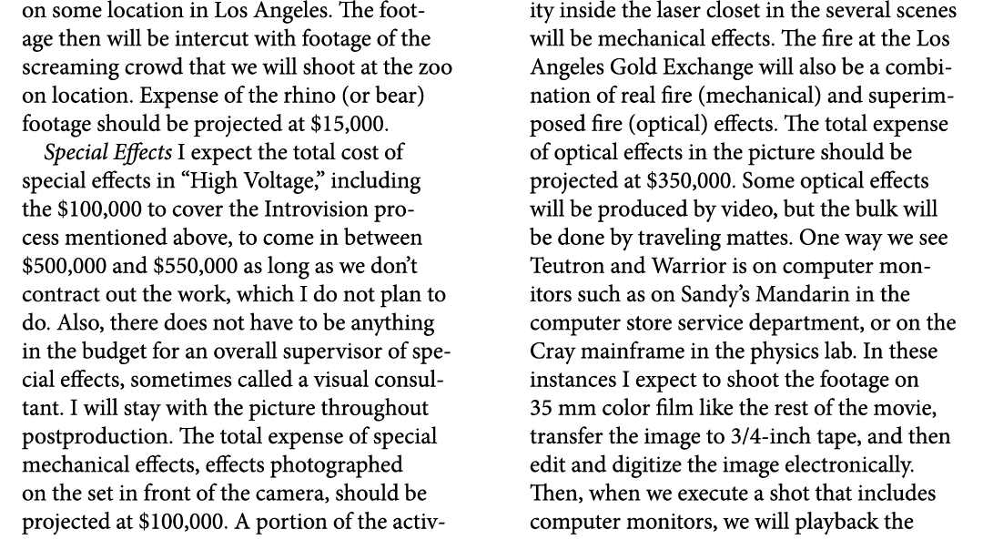 on some location in Los Angeles. The footage then will be intercut with footage of the screaming crowd that we will s...