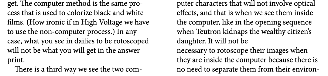 get. The computer method is the same process that is used to colorize black and white films. (How ironic if in ﻿High ...