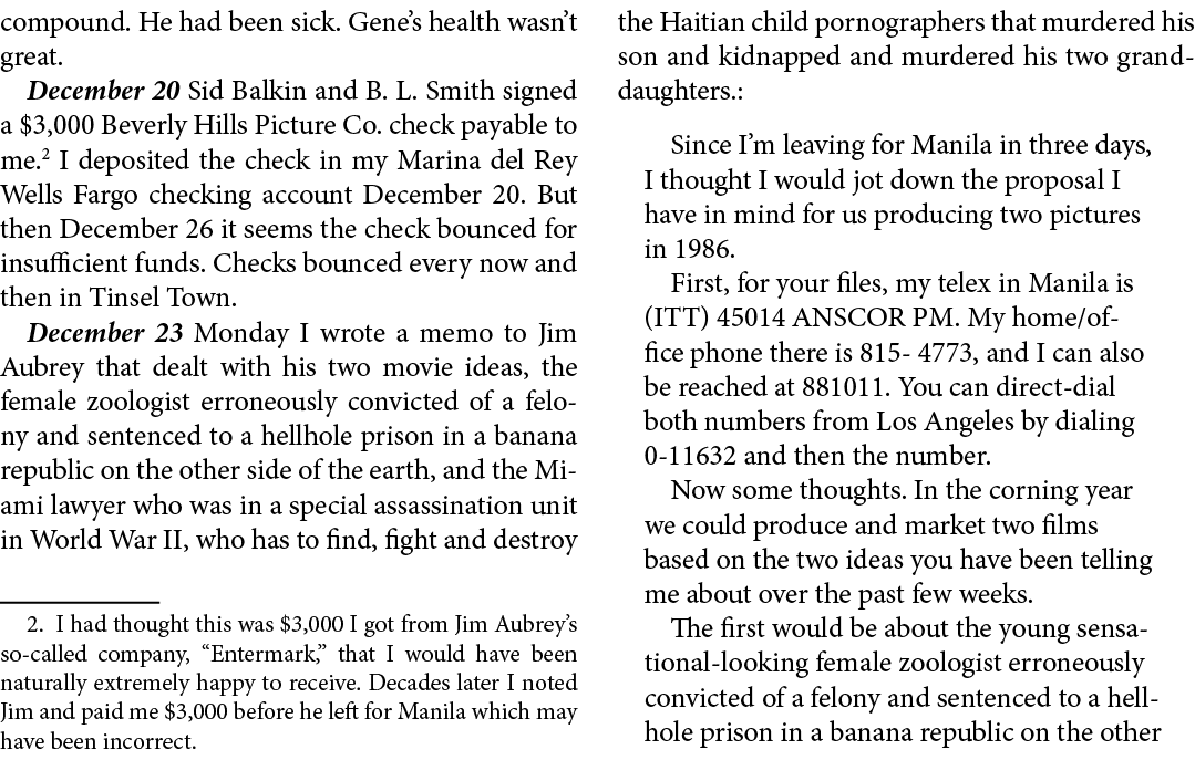 compound. He had been sick. Gene’s health wasn’t great. December 20 Sid Balkin and B. L. Smith signed a $3,000 Beverl...