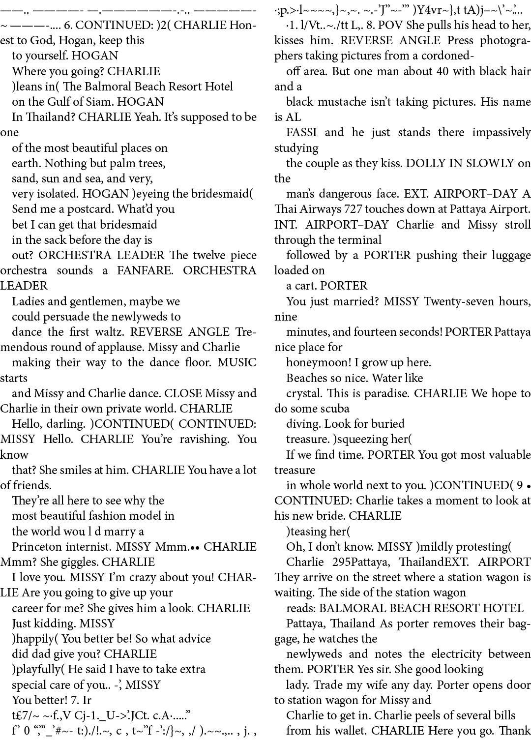 ——.. ———— —.—————— . .. ————— ~ ——— .... 6. CONTINUED: )2( CHARLIE Honest to God, Hogan, keep this to yourself. HOGAN...