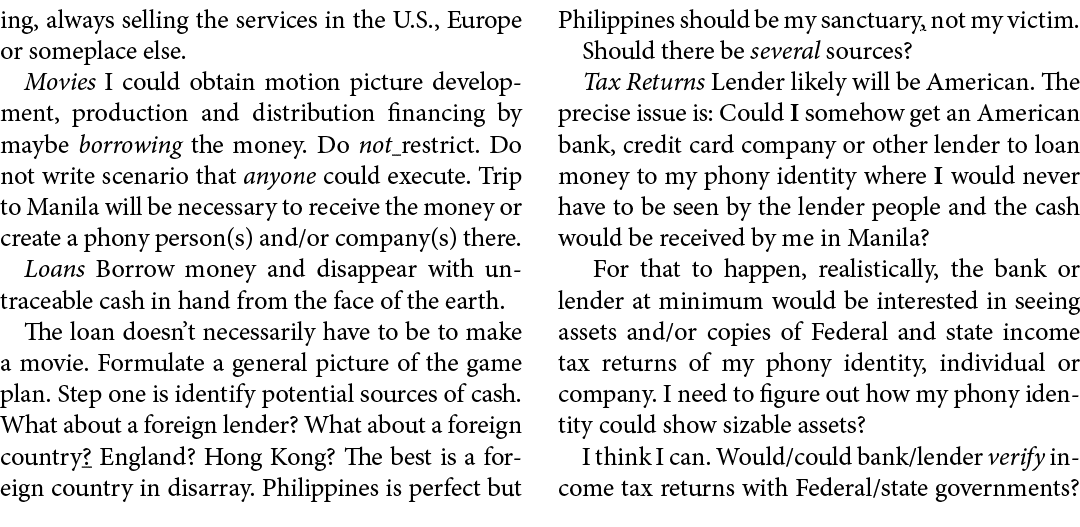 ing, always selling the services in the U.S., Europe or someplace else. Movies I could obtain motion picture developm...